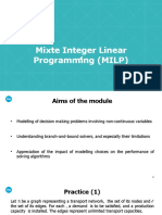 Mixte Integer Linear Programming (MILP)