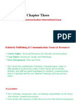 Chapter Three: Scholarly Communication International Issue