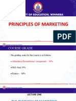 Principles of Marketing: Dr. Yaw Brew 1