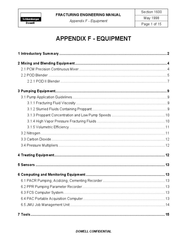 Fracturing Equipment | PDF | Pump | Gas Technologies