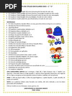 Lista de útiles para 2do grado 2025 | PDF | Hogar, jardinería y bricolaje