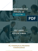 A Mordomia Das Finanças: Lição 10 - EBD