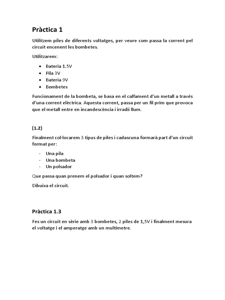 Circuits Tinkercad PDF