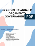 Plano Plurianual E Orçamento Governamental