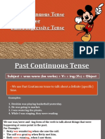 Past Continuous Tense or Past Progressive Tense