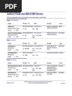 Southwest Florida Area DBE/ACDBE Directory: Category: Air Conditioning