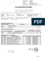 Orden de Mantenimiento N°500498428: Operaciones/suboperaciones