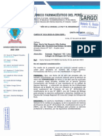 Carta Notarial Al Colegio de Biologos Del Perú.