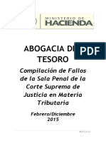 Abogacia Del Tesoro: Compilación de Fallos de La Sala Penal de La Corte Suprema de Justicia en Materia Tributaria