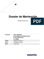 Dossier Mantencion Plataforma de Trabajo 3307