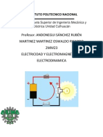 Profesor: Andonegui Sánchez Rubén Martinez Martinez Oswaldo Ricardo 2MM23 Electricidad Y Electromagnetismo Electrodinamica