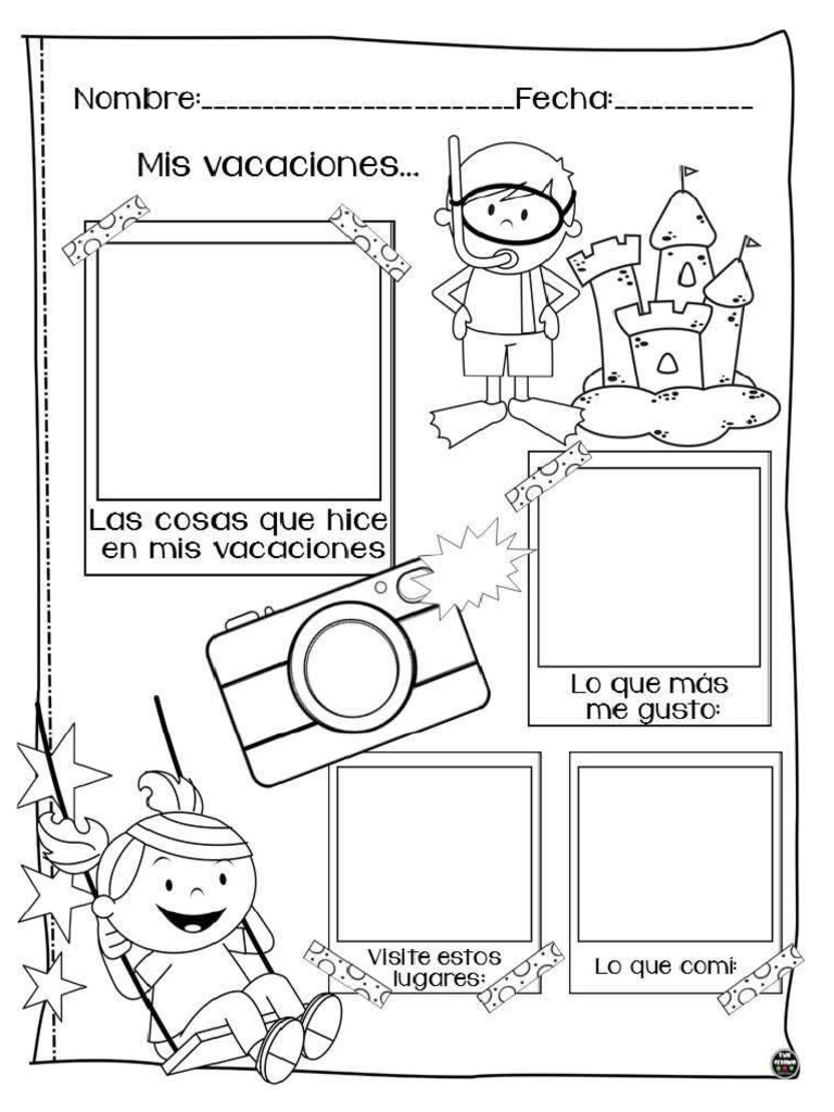 Guía 1 Mis Vacaciones Pdf