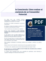 Los 5 Niveles de Consciencia - Cómo Evaluar El Nivel de Consciencia de Un Consumidor Potencial-María Márquez