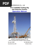 NYT ZJ40DBST Drilling Rig Gas Detection System Operation Manual