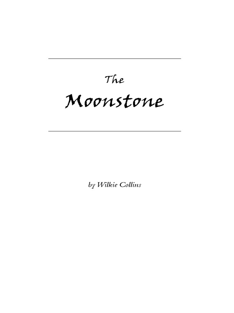 Moonstone by Wilkie Collins PDF