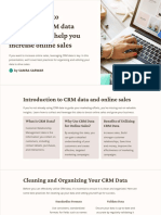 Best Practices To Leveraging CRM Data Effectively Can Help You Increase Online Sales