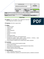 Especialista en Gestión de Calidad: Descripción de Cargo Fecha de Vigencia: Septiembre 2022