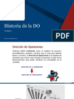 1.1 Historia de La Dirección de Operaciones 2023-I