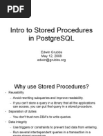 Postgresql Stored Procedures