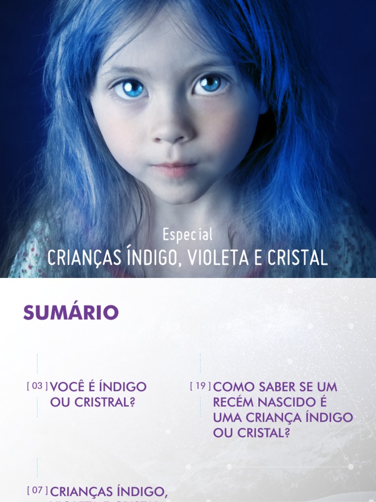EBOOK Crianças Índigo, Violeta e Cristal | PDF | Transtorno de déficit ...