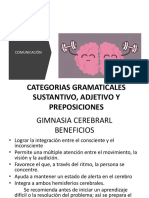 Categorias Gramaticales Sustantivo, Adjetivo Y Preposiciones