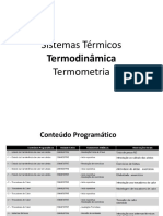 Sistemas Térmicos: Termologia e Calorimetria