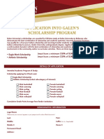 Galen Scholarship Application Form
