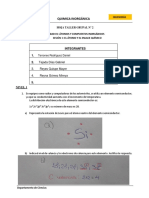 Quimica Inorgánica: Integrantes 1. 2. Tejada Días Gabriel Reyes Quispe Mayer Reyna Gómez Mireya 5. Nivel 1