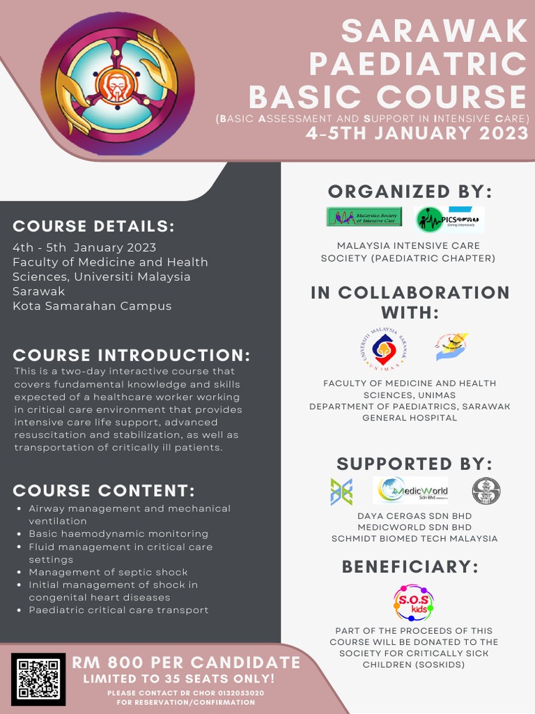Sarawak Paediatric Intensive Care Course | PDF | Intensive Care ...