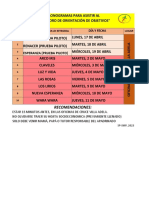 Esperanza (Prueba Piloto) : Recomendaciones