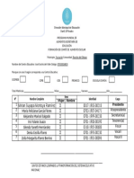 Formato Comite de Alimento Escolar 2022