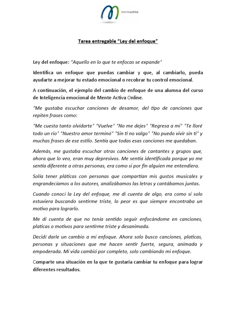 02 Ley Del Enfoque | PDF