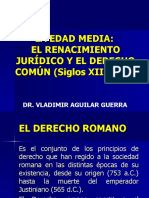 La Edad Media: El Renacimiento Jurídico Y El Derecho COMÚN (Siglos XII A XIV)