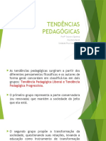 Tendências pedagógicas: liberal, progressista e suas correntes