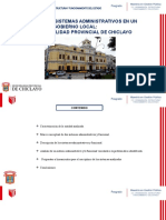 Análisis de Los Sistemas Administrativos en Un Gobierno Local: Caso Municipalidad Provincial de Chiclayo
