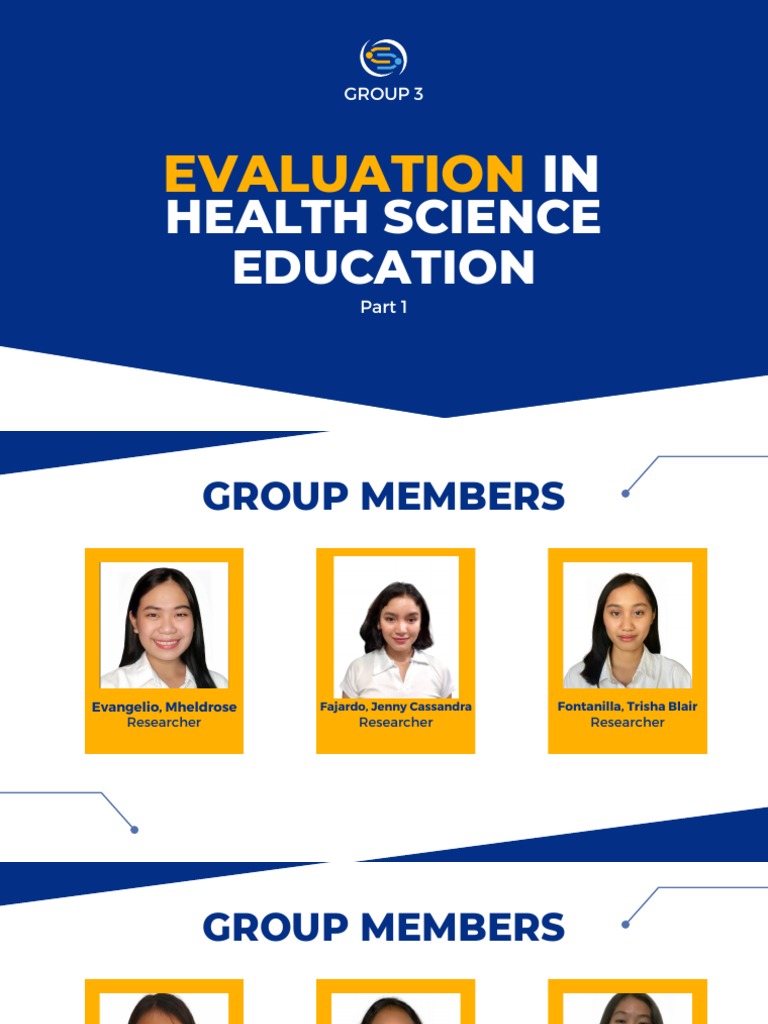 Evaluation in Health Science Education An Analysis of Assessment