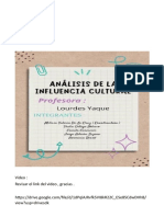 ANÁLISIS DE LA INFLUENCIA CULTURAL EN NIÑOS DE 0 - 2 Años