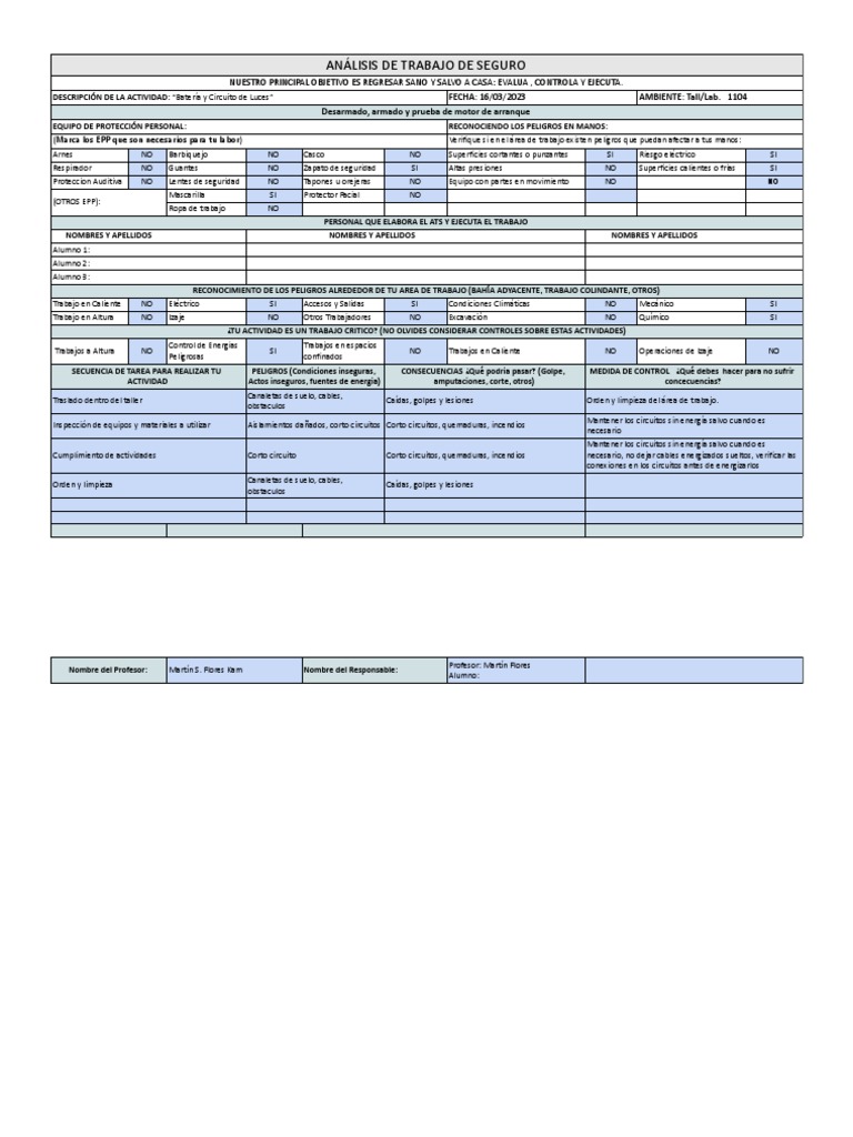Ejemplo de ATS para Análisis de Trabajo | PDF
