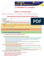 Actividad 5 de La Experiencia 7 Noviembre - Diciembre Arte Y Cultura 2022