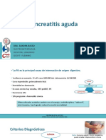 Pancreatitis Aguda: Dra. Sandrabasso