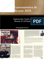 Guía Gastronómica de Alicante 2018: Gastronomic Guide of Alicante & Lifestyle