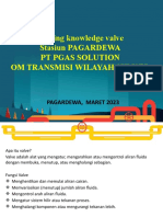 Sharing Knowledge Valve Stasiun PAGARDEWA PT Pgas Solution Om Transmisi Wilayah Sumsel