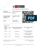 Certificado de Vacunación / Vaccination Certificate: Nombre / Name Fecha de Nacimiento / Date of Birth