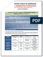 Euskal Gimnastika Federazioa: Federacion Vasca de Gimnasia