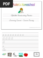 Download Learning Curved Cursive Tracing Alphabet Full by Donnette E Davis St Aidens Homeschool by Donnette Davis SN6417148 doc pdf