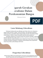 Pengaruh Gerakan Liberalisme Dalam Perekonomian Bangsa