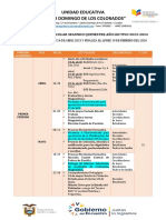 Unidad Educativa "Santo Domingo de Los Colorados": Cronograma Escolar Segundo Quimestre Año Lectivo 2023-2024