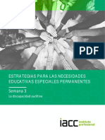 Estrategias educativas para discapacidad auditiva