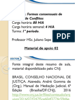 Disciplina: Formas Consensuais de Carga Horária: 80 H/A Carga Horária Semanal: 4 H/A Turma: 1º Período. Professor Msc. Juliano Sepe Lima Costa