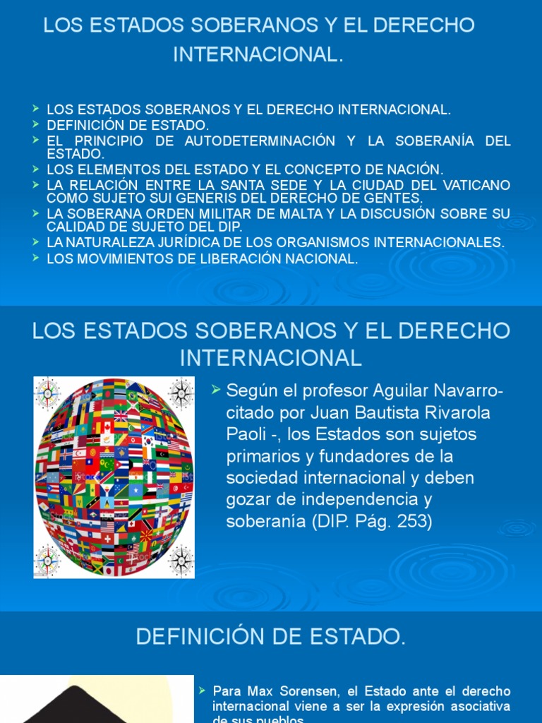 Los Estados Soberanos y El Derecho Internacional | PDF | Estado ...